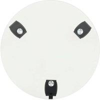 Berkfield Home Plant Rollers 4 pcs 28 cm Tempered Glass Round