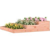 Berkfield Home Planter 107x107x27 cm Solid Wood Douglas in Light Tan | Size: 107 x 107 x 27 cm