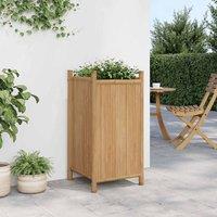 Berkfield Home Planter 40x40x80 cm Bamboo in Brown | Size: 40 x 40 x 80 cm