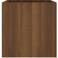 Berkfield Home Planter Box Brown Oak 40x40x40 cm Engineered Wood | Size: 40 x 40 x 40 cm