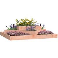 Berkfield Home Planter 112x112x27 cm Solid Wood Douglas in Light Tan | Size: 112 x 112 x 27 cm