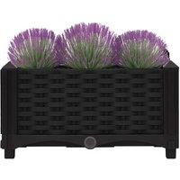 Berkfield Home Raised Bed 40x40x23 cm Polypropylene in Black | Size: 40 x 40 x 23 cm