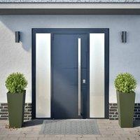 Berkfield Home Garden Planters Olive Green 2 pcs 35x35x75 cm Steel | Size: 35 x 35 x 75 cm