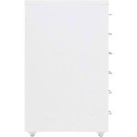 Berkfield Home Mobile File Cabinet White 28x41x69 cm Metal | Size: 28 x 41 x 69 cm