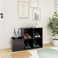 Berkfield Home Hall Shoe Cabinet Grey 105x35.5x70 cm Engineered Wood
