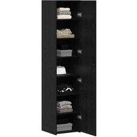 Berkfield Home Highboard Black Oak 40x42.5x185 cm Engineered Wood