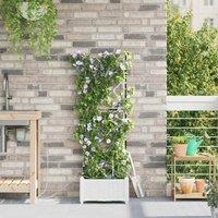 Berkfield Home Garden Planters with Water Irrigation System White