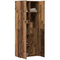 Berkfield Home Highboard Old Wood 70x42.5x185 cm Engineered Wood in Brown