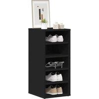 Berkfield Home Shoe Cabinet Black 31.5x35x70 cm Engineered Wood