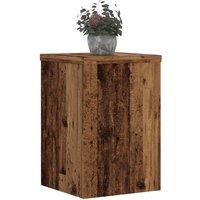 Berkfield Home Plant Stands 2 pcs Old Wood 25x25x35 cm Engineered Wood in Brown | Size: 25 x 25 x 35 cm