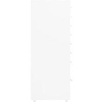 Berkfield Home Mobile File Cabinet White 28x41x109 cm Metal | Size: 28 x 41 x 109 cm