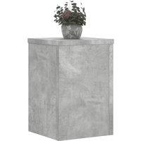 Berkfield Home Plant Stands 2 pcs Concrete Grey 25x25x35 cm Engineered Wood | Size: 25 x 25 x 35 cm