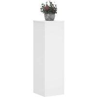 Berkfield Home Plant Stand 2pcs White 25x25x80 cm Engineered Wood | Size: 25 x 25 x 80 cm