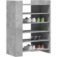 Berkfield Home Shoe Cabinet Concrete Grey 74.5x37.5x100 cm Engineered Wood