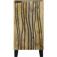 Berkfield Home Sideboard - 40 x 33.5 x 75 cm - Solid Mango Wood in Light Brown