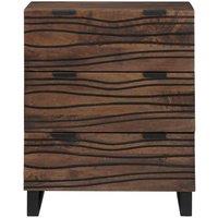 Berkfield Home Sideboard - 60x33.5x75 cm, made of solid mango wood in Brown | Size: 60x33.5x75 cm