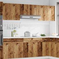 Berkfield Home Hanging Cabinet Lyon Old Wood 40x31x60 cm Engineered Wood in Brown | Size: 40 x 31 x 60 cm