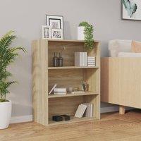Berkfield Home Hanging Wall Cabinet Sonoma Oak 69.5x32.5x90 cm in Light Oak