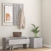 Berkfield Home Hallway Furniture Set Grey Sonoma Engineered Wood