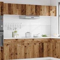 Berkfield Home Hanging Cabinet Lyon Old Wood 60x31x40 cm Engineered Wood in Brown | Size: 60 x 31 x 40 cm