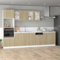 Berkfield Home Hanging Cabinet Lyon Sonoma Oak 29.5x31x60 cm Engineered Wood in Brown
