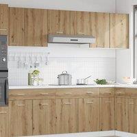 Berkfield Home Hanging Cabinet Lyon Artisan Oak 80x31x60 cm Engineered Wood in Brown | Size: 80 x 31 x 60 cm
