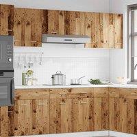 Berkfield Home Hanging Cabinet Lyon Old Wood 30x31x60 cm Engineered Wood in Brown | Size: 30 x 31 x 60 cm