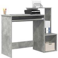 Berkfield Home Grey Computer Desk Concrete grey