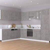 Berkfield Home Hanging Corner Cabinet Concrete Grey 57x57x60 cm Engineered Wood | Size: 57 x 57 x 60 cm