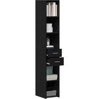 Berkfield Home Highboard Black Oak 30x42, 5x185 cm Engineered Wood