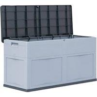 Berkfield Home Garden Storage Box 320 L Grey Black
