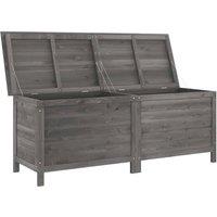 Berkfield Home Garden Storage Box Anthracite 150x50x56.5 cm Solid Wood Fir in Dark Grey