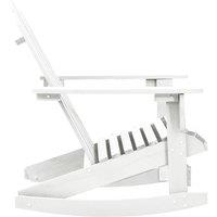 Berkfield Home Garden Rocking Chair Wood White