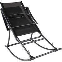 Berkfield Home Garden Rocking Chair Steel & Textilene Black