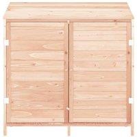 Berkfield Home Garden Shed 102x52x112 cm Solid Wood Fir in Light Tan | Size: 102 x 52 x 112 cm