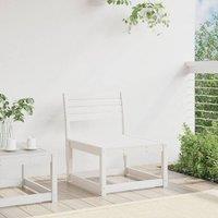 Berkfield Home Garden Sofa White Solid Wood Pine