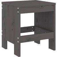 Berkfield Home Garden Stools 2 pcs Grey 40x36x45 cm Solid Wood Pine | Size: 40 x 36 x 45 cm