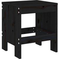Berkfield Home Garden Stools 2 pcs Black 40x36x45 cm Solid Wood Pine | Size: 40 x 36 x 45 cm