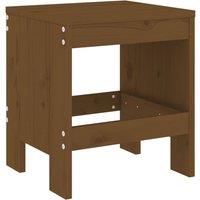 Berkfield Home Garden Stools 2 pcs Honey Brown 40x36x45 cm Solid Wood Pine | Size: 40 x 36 x 45 cm