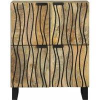 Berkfield Home Sideboard 60 x 33.5 x 75 cm - Made of Solid Mango & Engineered Wood in Brown
