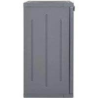 Berkfield Home Garden Storage Cabinet Grey 65x45x88 cm PP Rattan | Size: 65 x 45 x 88 cm
