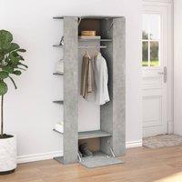 Berkfield Home Hallway Cabinets 2 pcs Concrete Grey Engineered Wood
