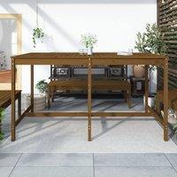 Berkfield Home Garden Table Honey Brown 203.5x90x110 cm Solid Wood Pine