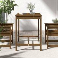 Berkfield Home Garden Table Honey Brown 121x82.5x110 cm Solid Wood Pine