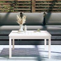 Berkfield Home Garden Table White 82.5x82.5x45 cm Solid Wood Pine