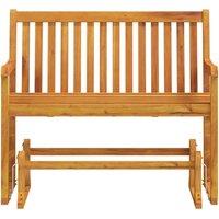 Berkfield Home Garden Swing Bench 110 cm Solid Acacia Wood in Brown