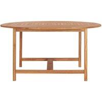 Berkfield Home Garden Table 150x76 cm Solid Teak Wood in Brown