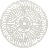 Berkfield Home Garden Table White 62x62x65 cm Cast Aluminium | Size: 62 x 62 x 65 cm