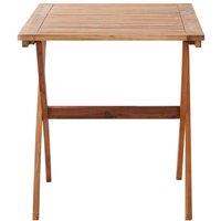 Berkfield Home Garden Table 110x67x74 cm Solid Acacia Wood in Brown | Size: 110 x 67 x 74 cm