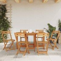 Berkfield Home Garden Table 130x90x72 cm Solid Acacia Wood in Brown | Size: 130 x 90 x 72 cm